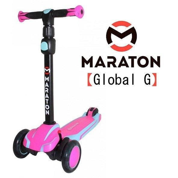 

Трехколесный самокат Maraton Global G Розово-Голубой + LED-фонарик