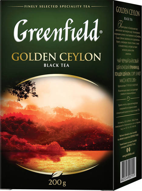 

Чай черный Greenfield Golden Ceylon 200 грамм