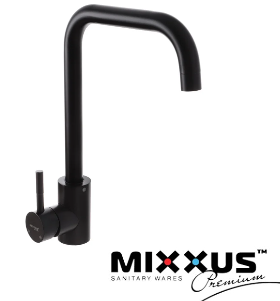 

Смеситель для кухни из нержавейки SUS 011 G Black, Черный