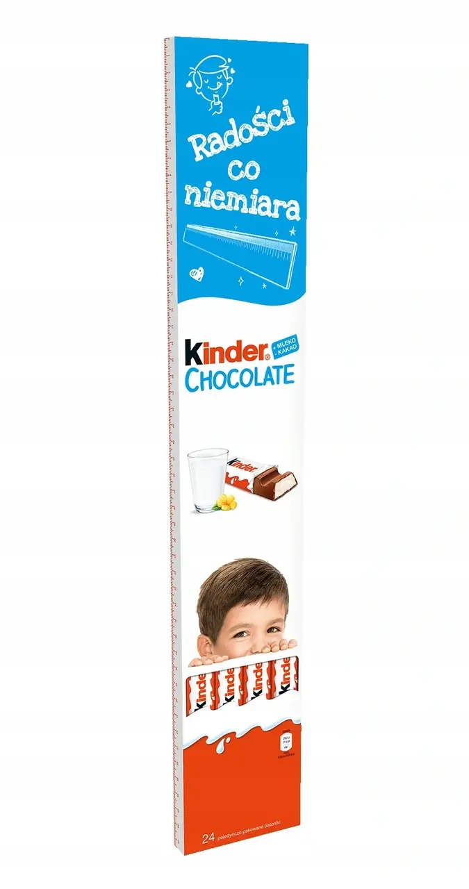 

Шоколад молочный Kinder Chocolate с молочной начинкой radosci co niemiara 300г