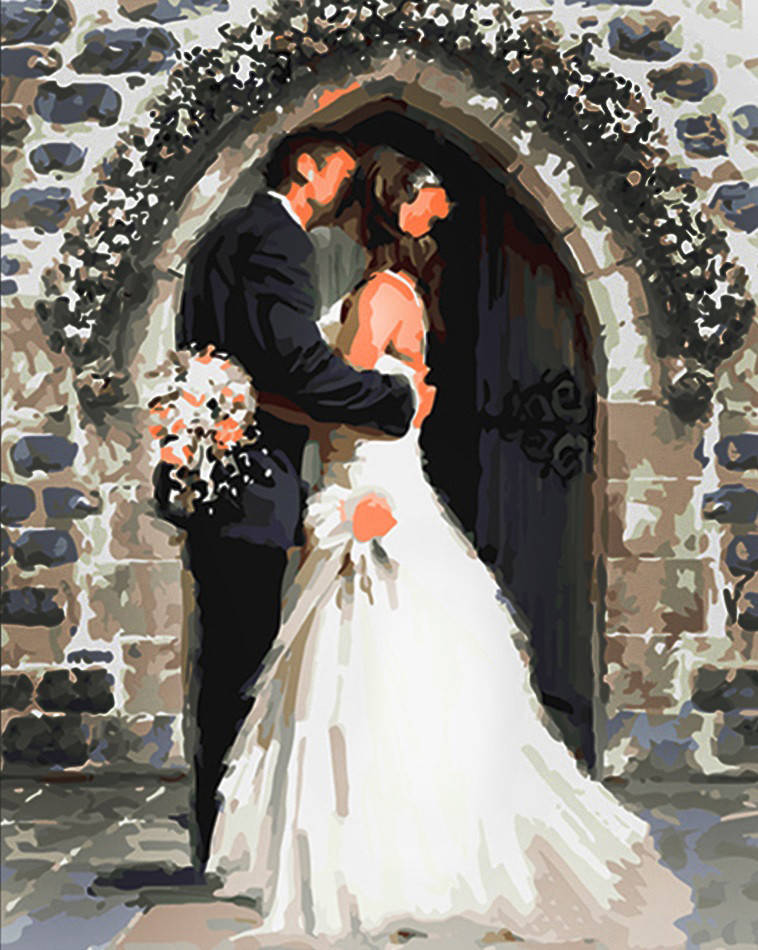 

Алмазная мозаика на подрамнике 50 х 40 см Свадьба (арт. TN965) на подарок