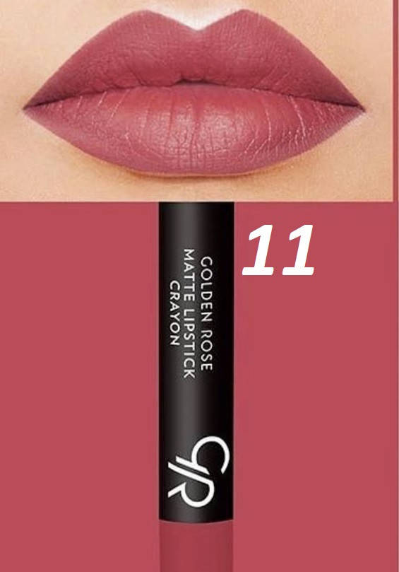 

Матовая помада-карандаш для губ Golden Rose Matte Lipstick Crayon 11