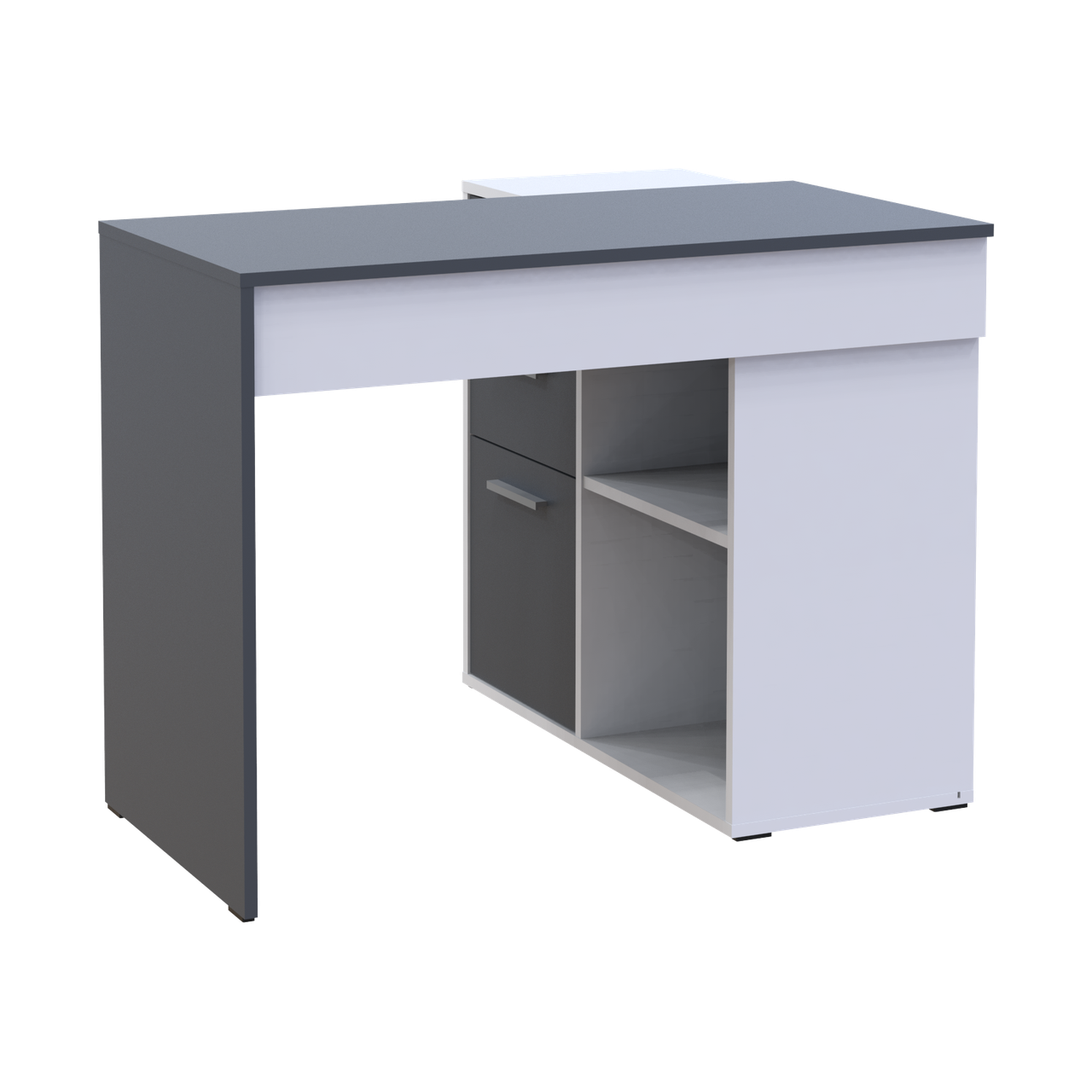 Офісний стіл Doros T8 Білий/Графіт 100х83х75 (41516125) 3