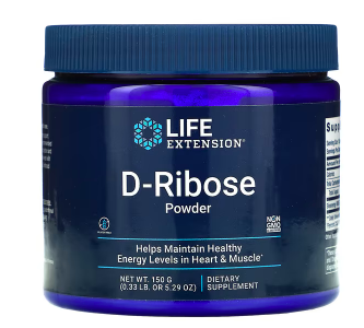 

Life Extension, D-Ribose Powder, D-рибоза порошок 5.29 oz (150 г)