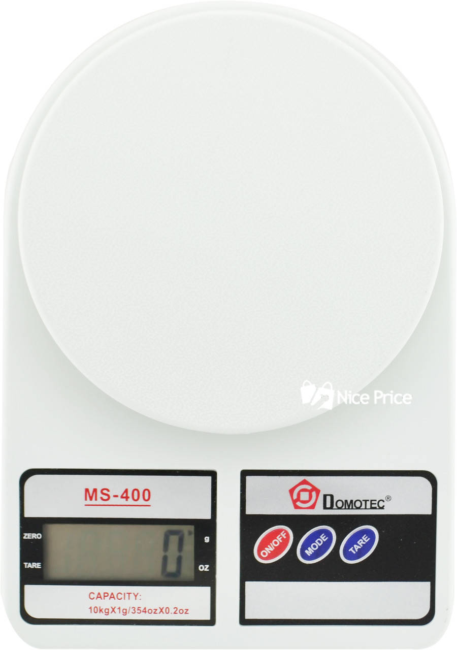 

Электронные кухонные весы Domotec MS-400 с дисплеем на 10 кг + Батарейки (2857)
