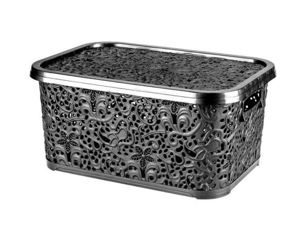 

Кошик Ажур 10л 33*22,5*15,5см металик ТМ R-PLASTIC
