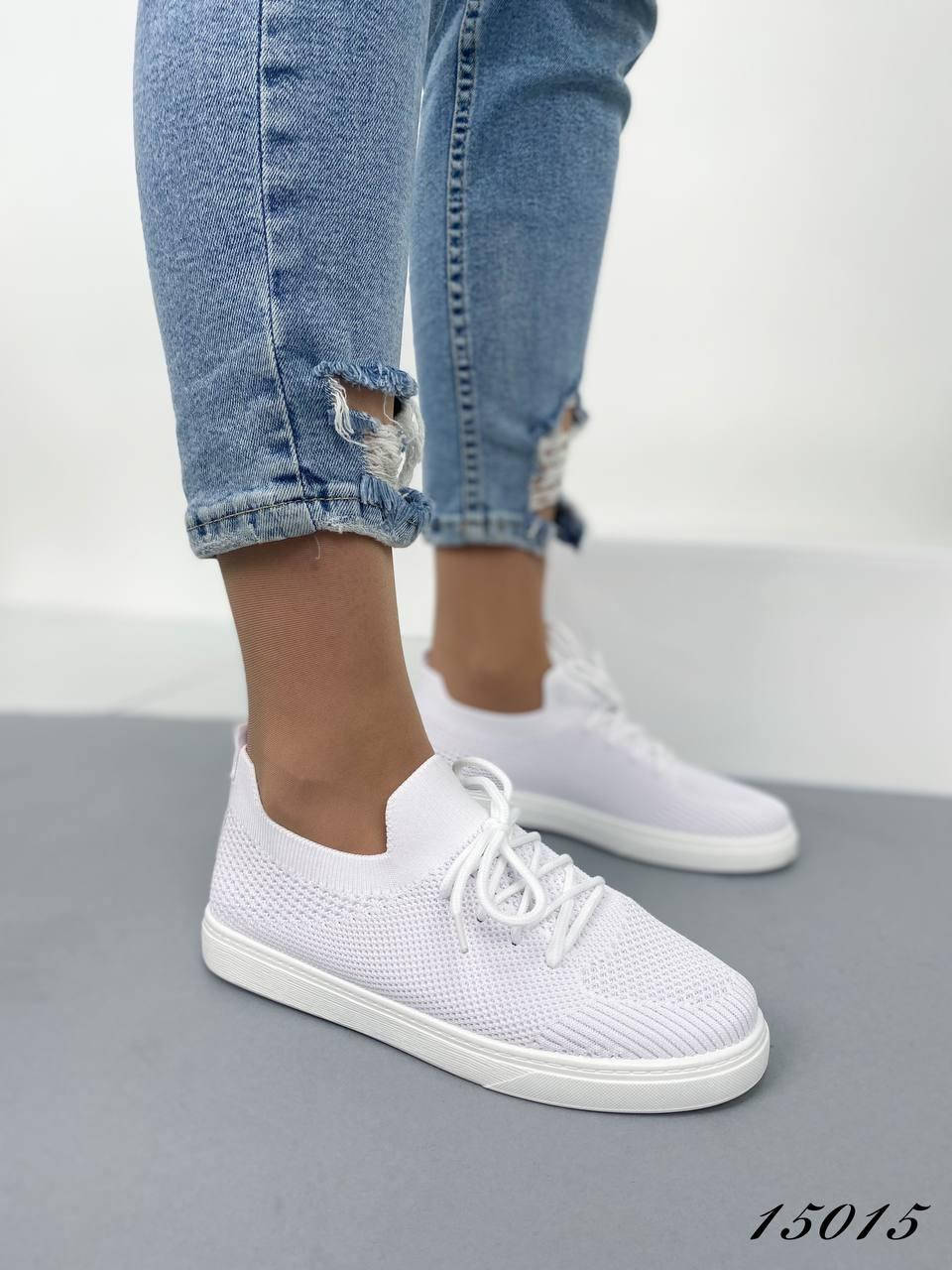 

Кеды, кроссовки женские текстильные летние с перфорацией Joo белый 38=24 см