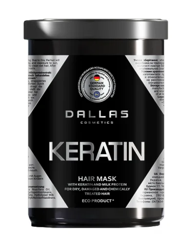 

Крем-маска для волос с кератином и экстрактом молочного протеина Dallas Keratin 723505 500 мл