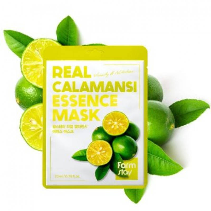

Тканевая маска для лица с экстрактом каламанси FarmStay Real Calamansi Essence Mask, 23мл