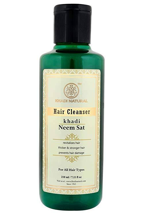 

Шампунь-кондиціонер Нім Сат, Кхаді, 210 мл., Neem Sat Hair Cleanser Khadi Natural™, Шампунь-кондиционер Ним