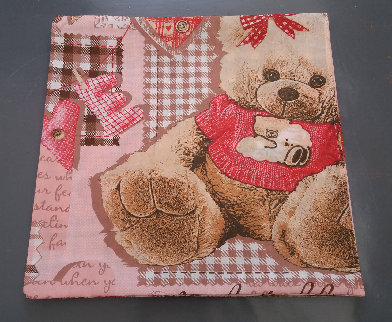 

Наволочка бязь 45х45 - Ведмежата