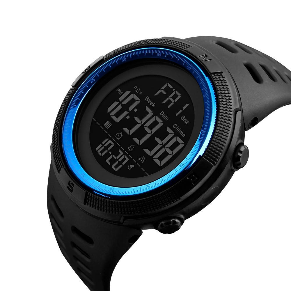 

Спортивные мужские часы Skmei 1251 Amigo серные с синим