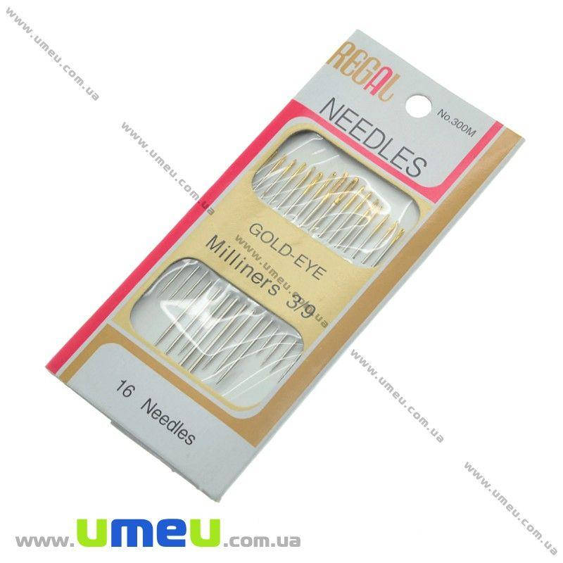 

Набор иголок с золотым ушком Regal №3-9, 16 шт микс, 1 набор (SEW-013912)