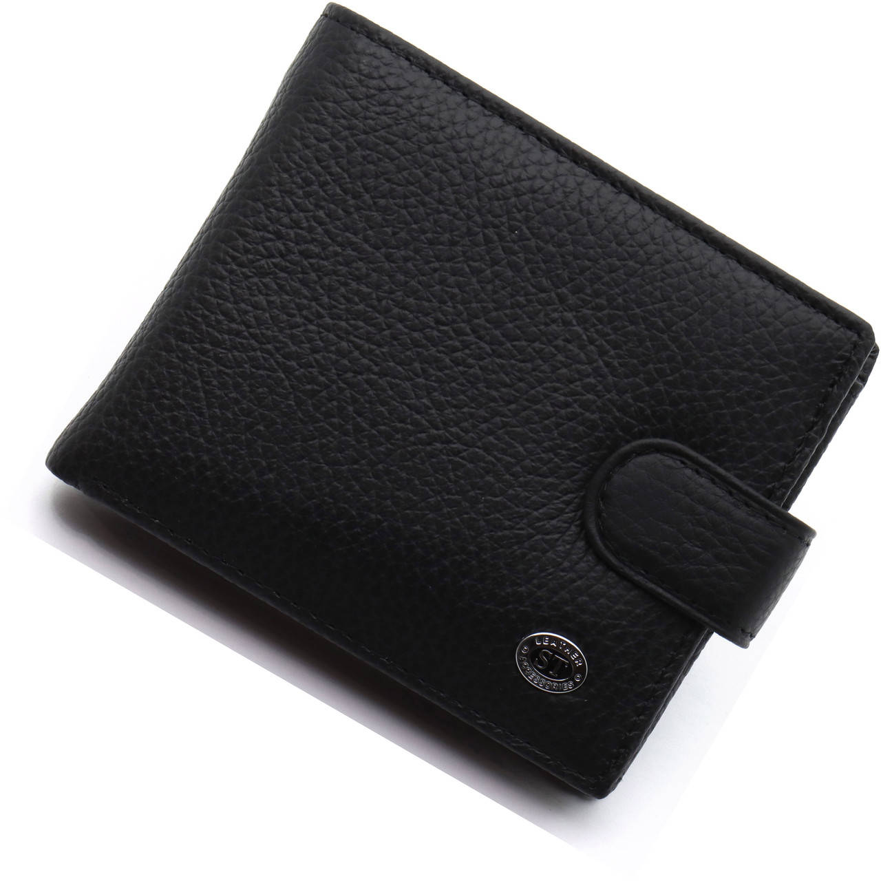 

Классическое мужское портмоне из натуральной кожи ST Leather ST102 Черный