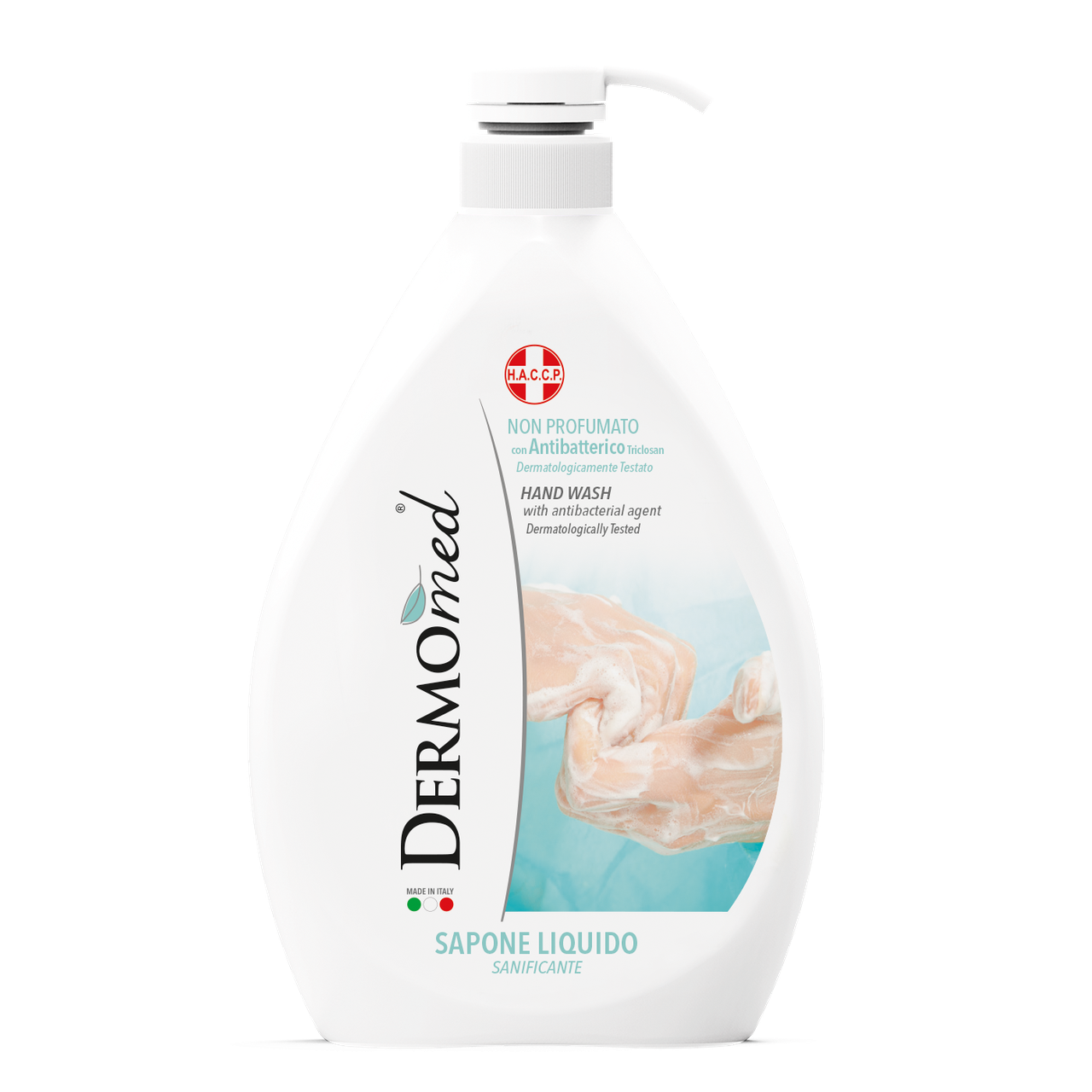 

Жидкое крем-мыло антибактериальное Dermomed Sapone Liquido Igienizzante Mani 1000 мл