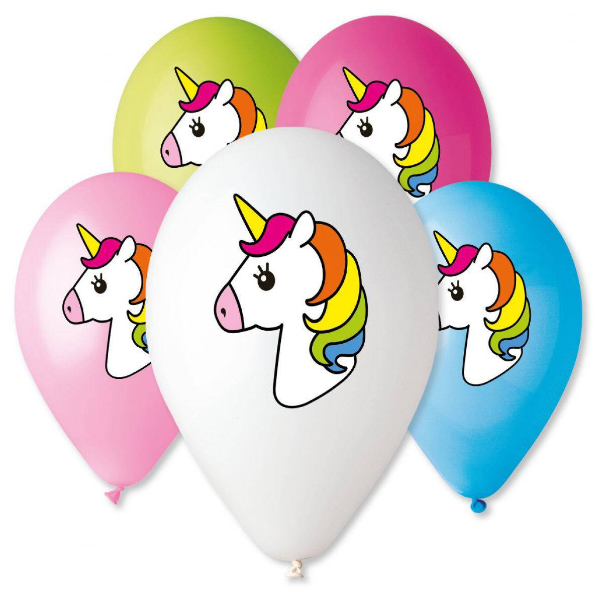 

Воздушные шарики Единорог 12" (30 см), Разные цвета