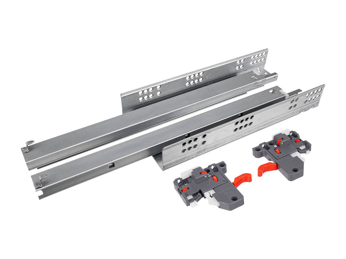 

Направляющая скрытого монтажа полного выдвижения с доводчиком сlip 3D GIFF PRIME (19 мм) L=450