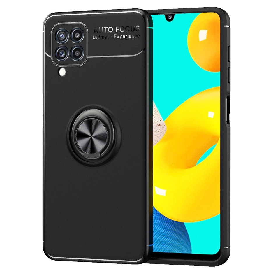 

Чехол TPU Ring для Samsung Galaxy M32 / M325 бампер противоударный с подставкой Black