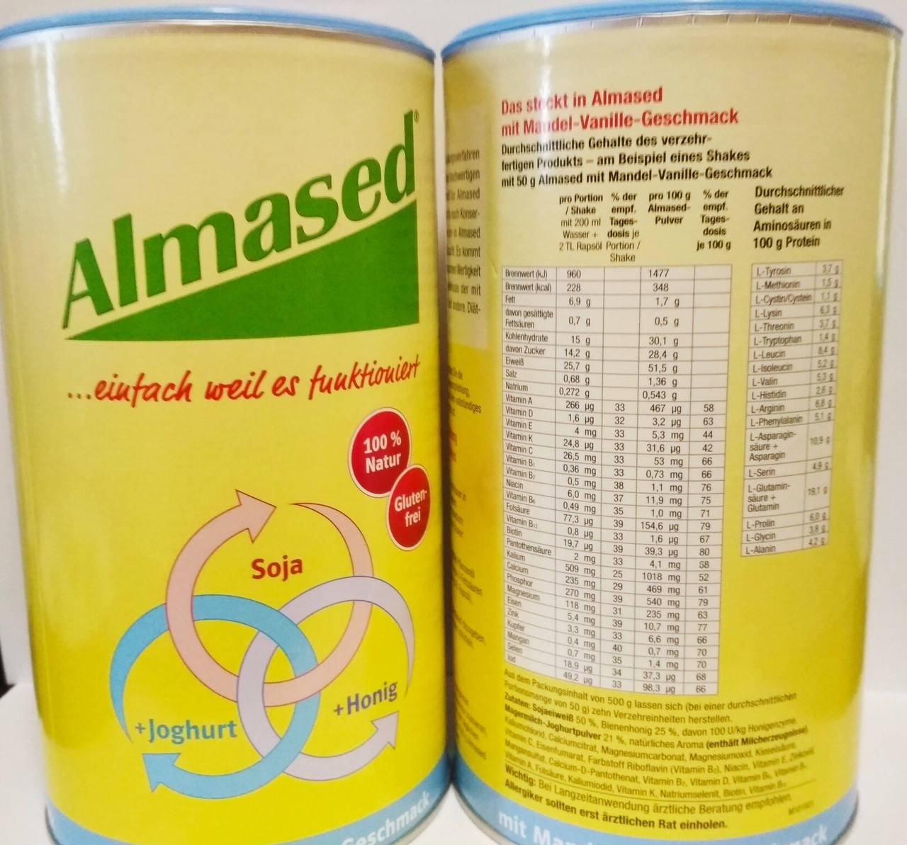 

Германия Алмасед коктейль для похудения, 500 г Almased оригинал