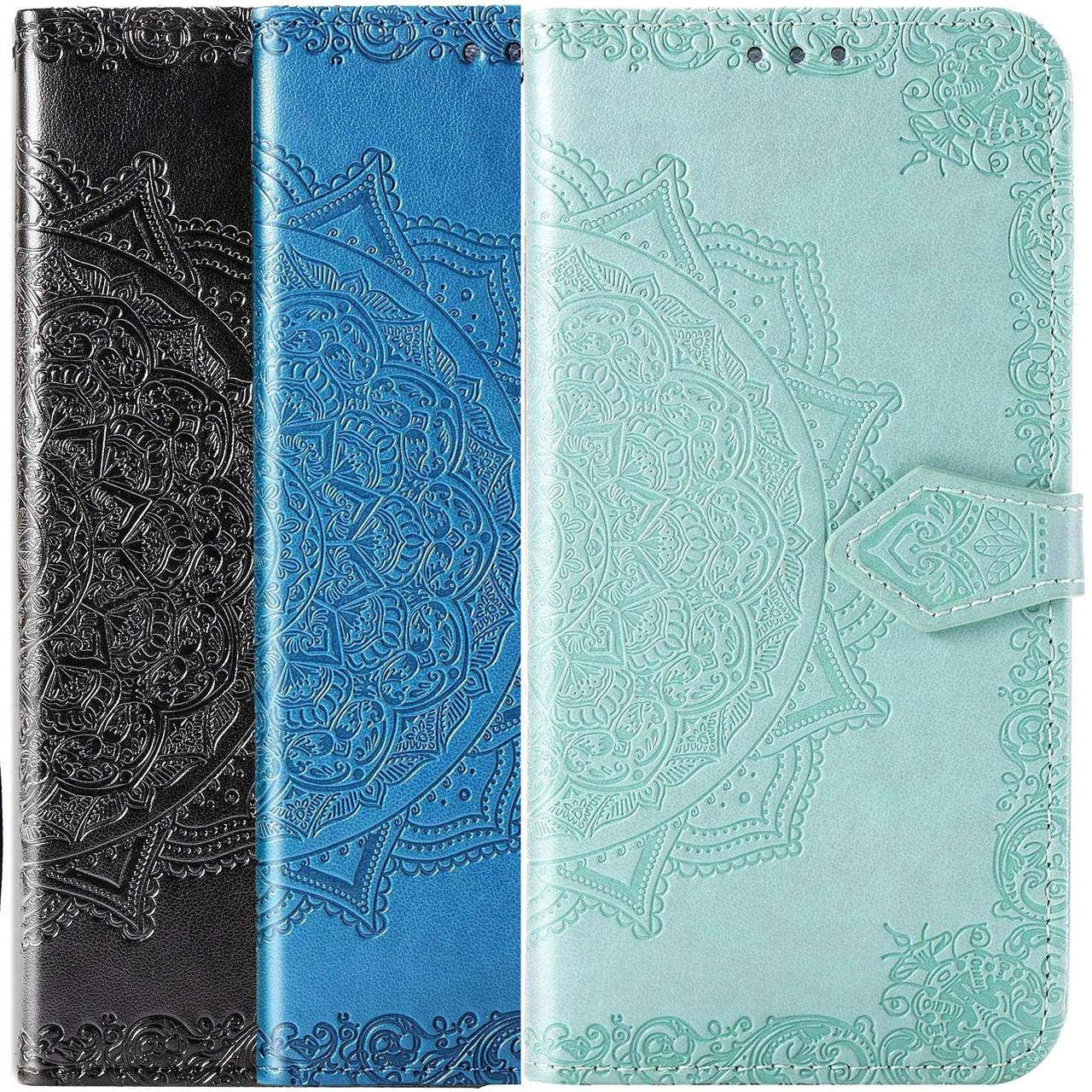 

Art Чехол книжка с визитницей Xiaomi Redmi Note 10 5G / Poco M3 Pro (чехол книжка на Ксиоми Редми нот 10 5G), Бирюзовый