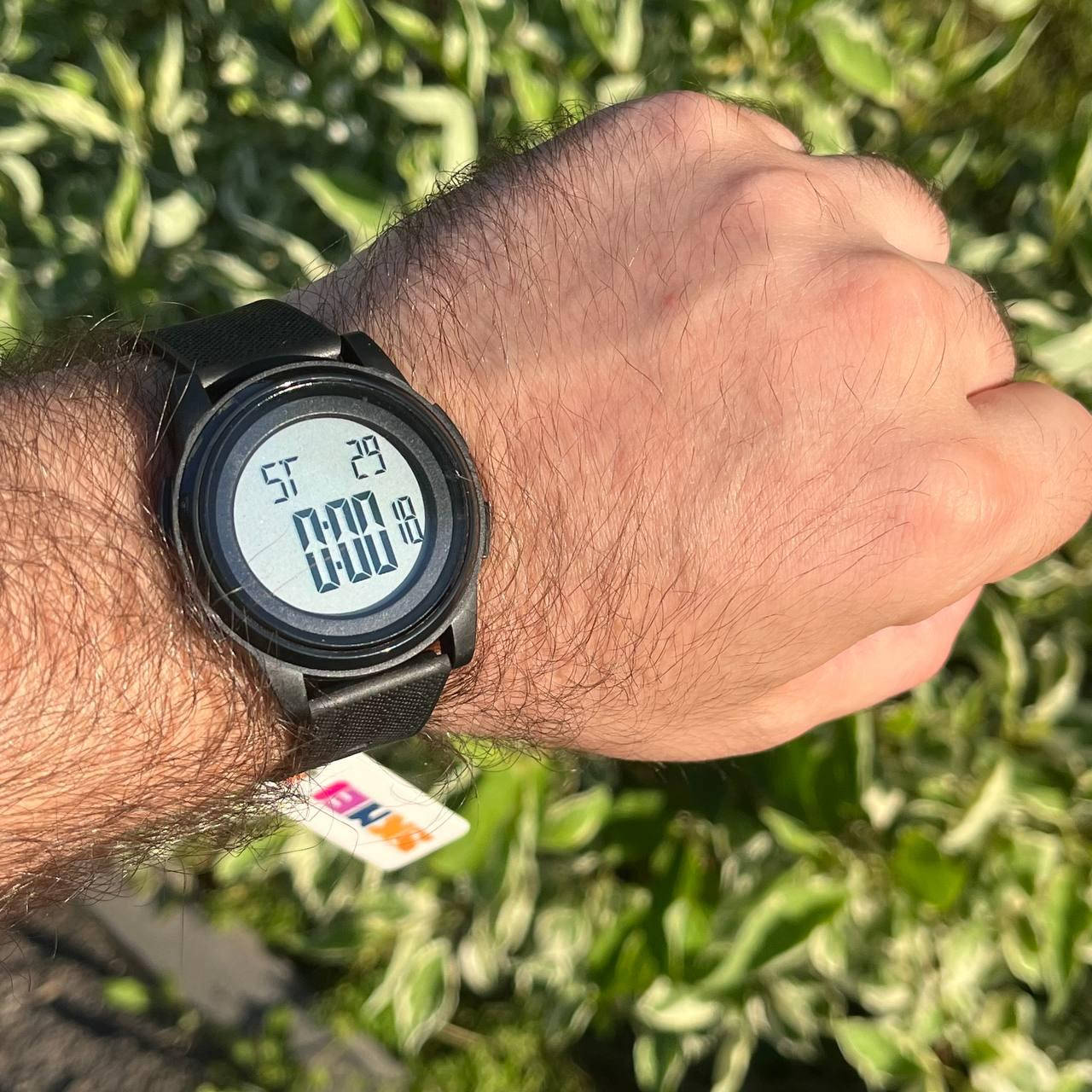 

Наручные мужские часы Skmei 1895 Black-S спортивные/будильник/подсветка + ПОДАРОК наушники + доп. батарейка