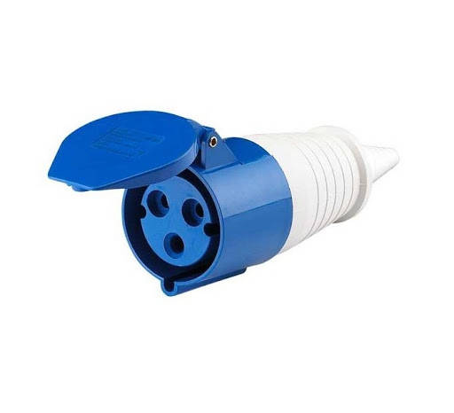 

Розетка 223 переносна 2Р+РЕ 32А 380В IP44 ІЕК