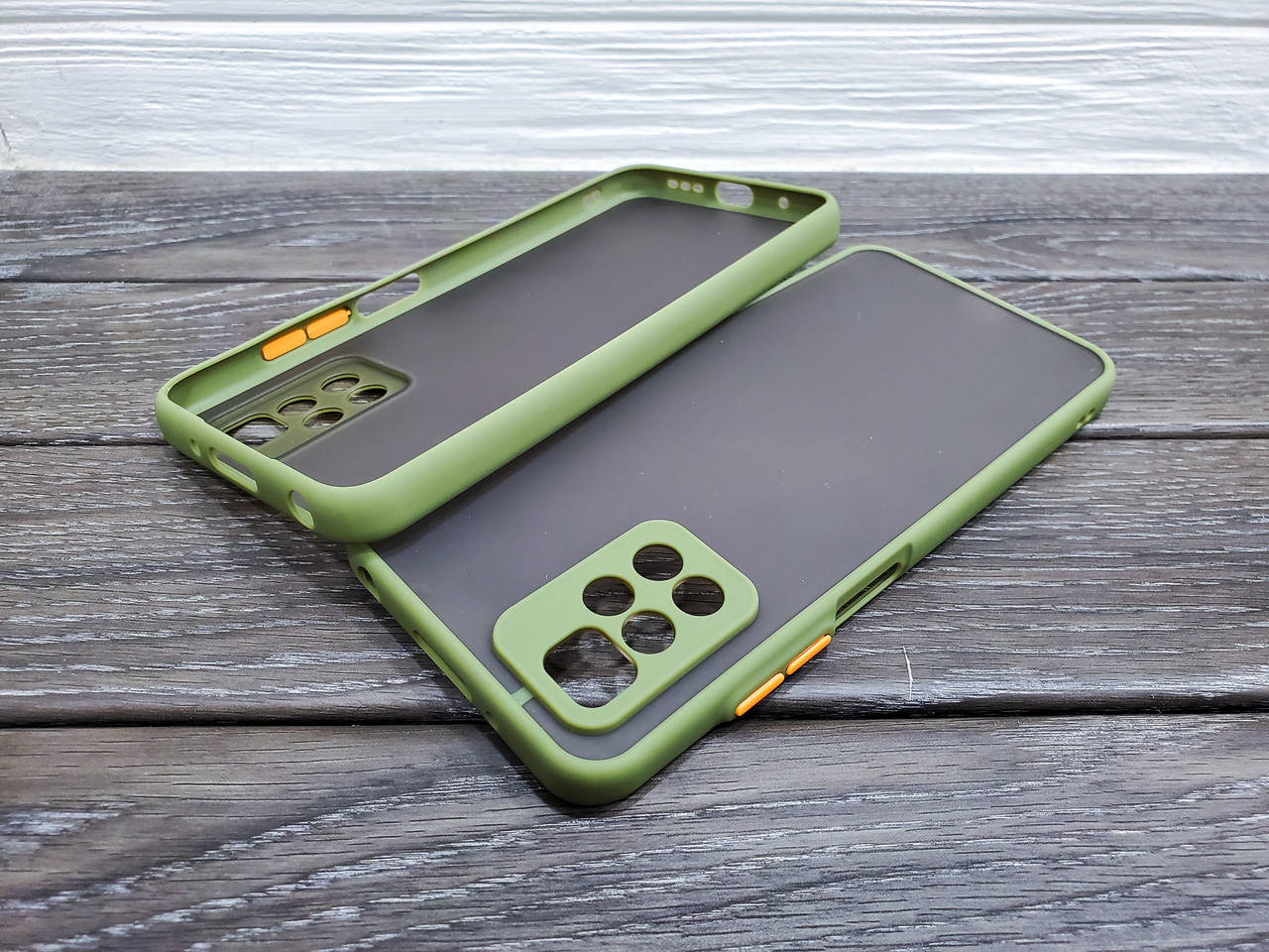 

Матовый противоударный чехол для Xiaomi Redmi 10 хаки бампер защита камеры
