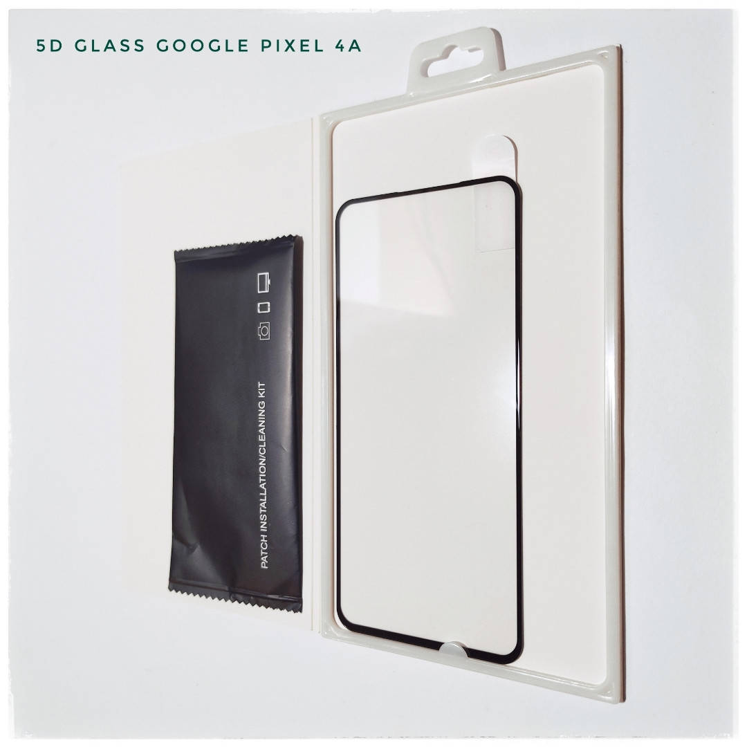 

Защитное стекло 5D полный клей для Google Pixel Пиксель 4A, Черный