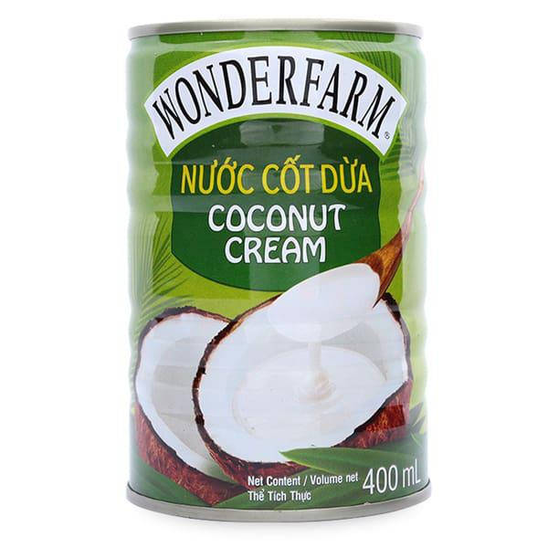 

Кокосовые сливки натуральные Wonderfarm Coconut Cream 400ml (Вьетнам)