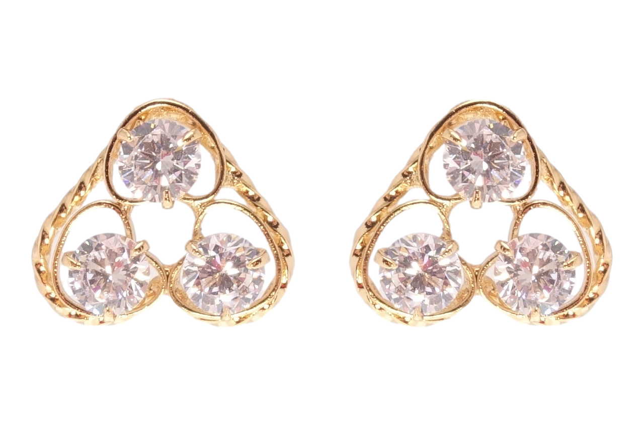 

Серьги Xuping Позолота 18K гвоздики (пусеты) "Вставки фианитов"