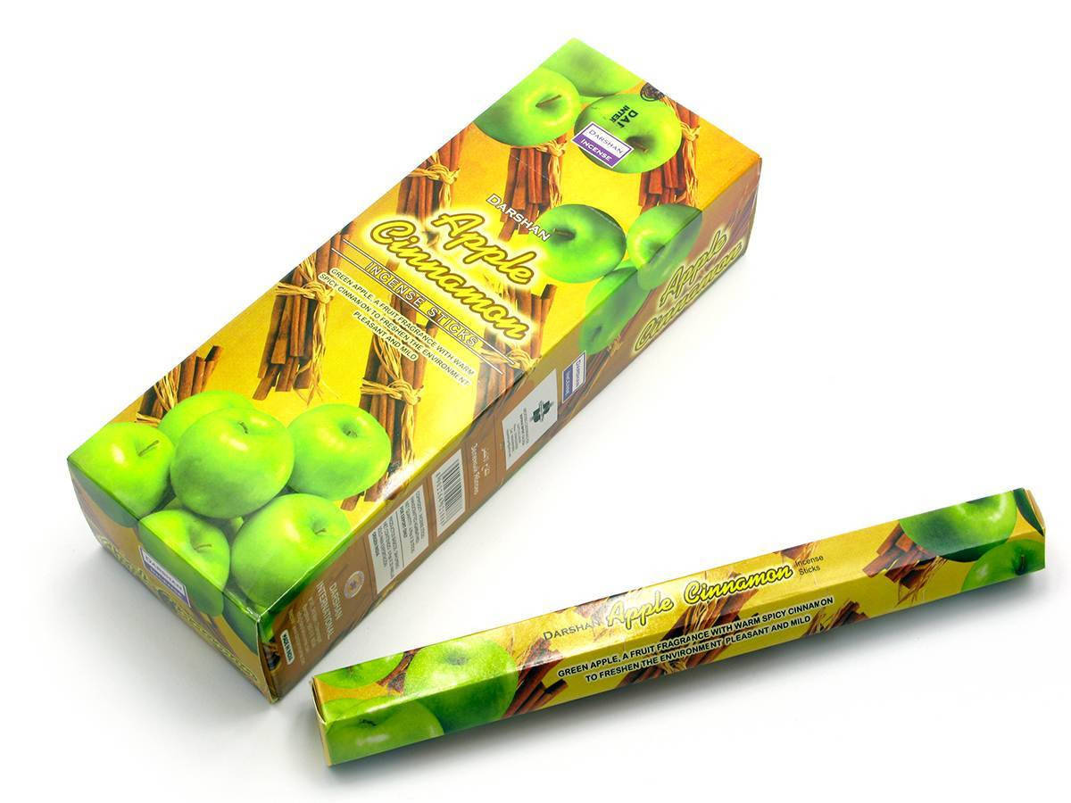 

Apple Cinnamon (Яблоко и Корица) (Darshan) шестигранник, аромапалочки