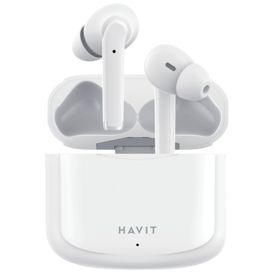 

Беспроводные наушники в кейсе с микрофоном HAVIT TW966 TWS Белый