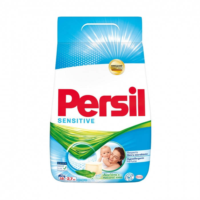 

Стиральный порошок Persil Sensitive Алоэ Вера для чувствительной кожи 2,7 кг