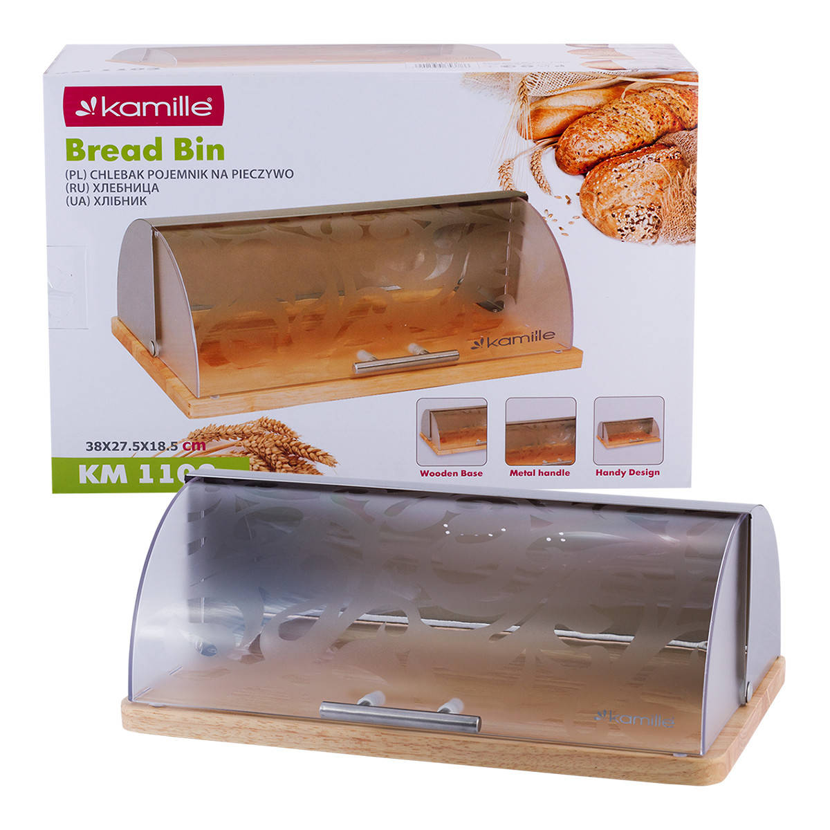 

Хлебница Kamille 38см KM-1103