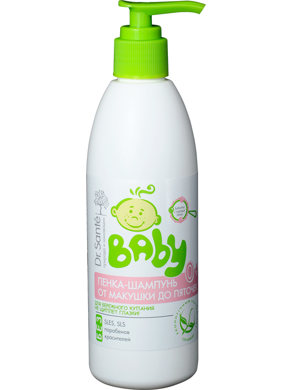 

Пенка-шампунь от макушки до пяточек 0+ 300мл Dr.Sante Baby
