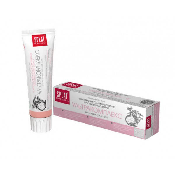 

Зубная паста Splat сплат Ультракомплекс 100 мл (комплексный уход и отбеливание чувствительных зубов)