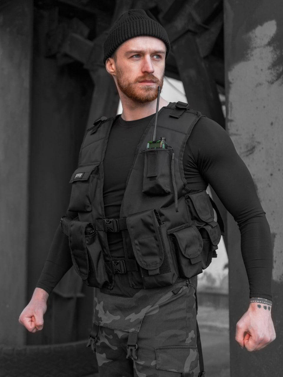 

Жилет розгрузка BEZET "Байрактар" Black