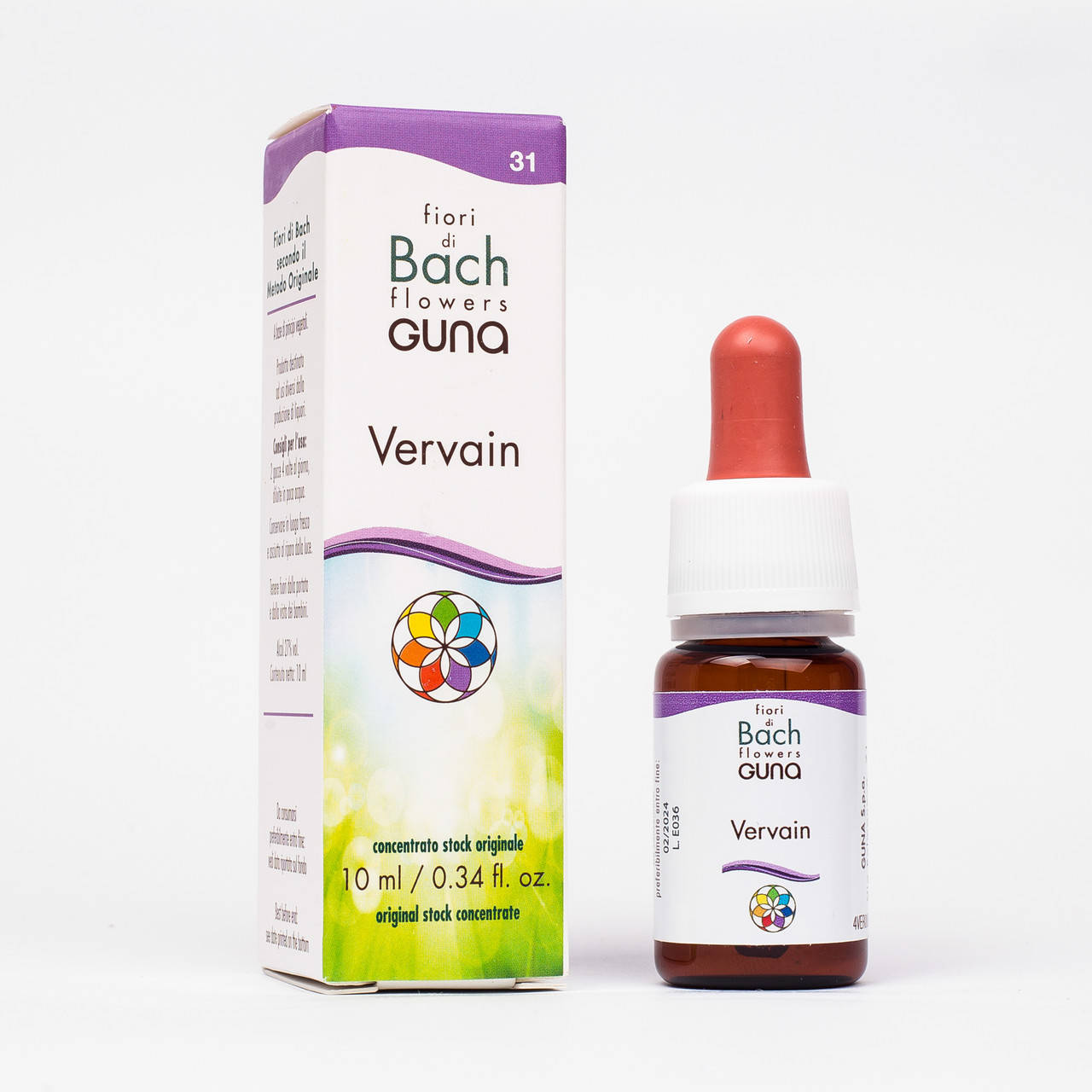 

Капли Баха №31 Vervain (Вербена). GUNA. Капли, 10 мл. Азартным, чрезмерно увлечённым