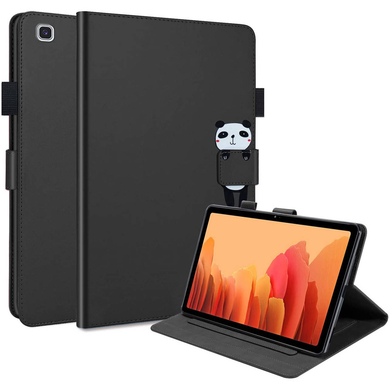 

Чехол-книжка Animal Wallet для Samsung Galaxy Tab A7 10.4 T500 / T505 / T507 Panda, Черный