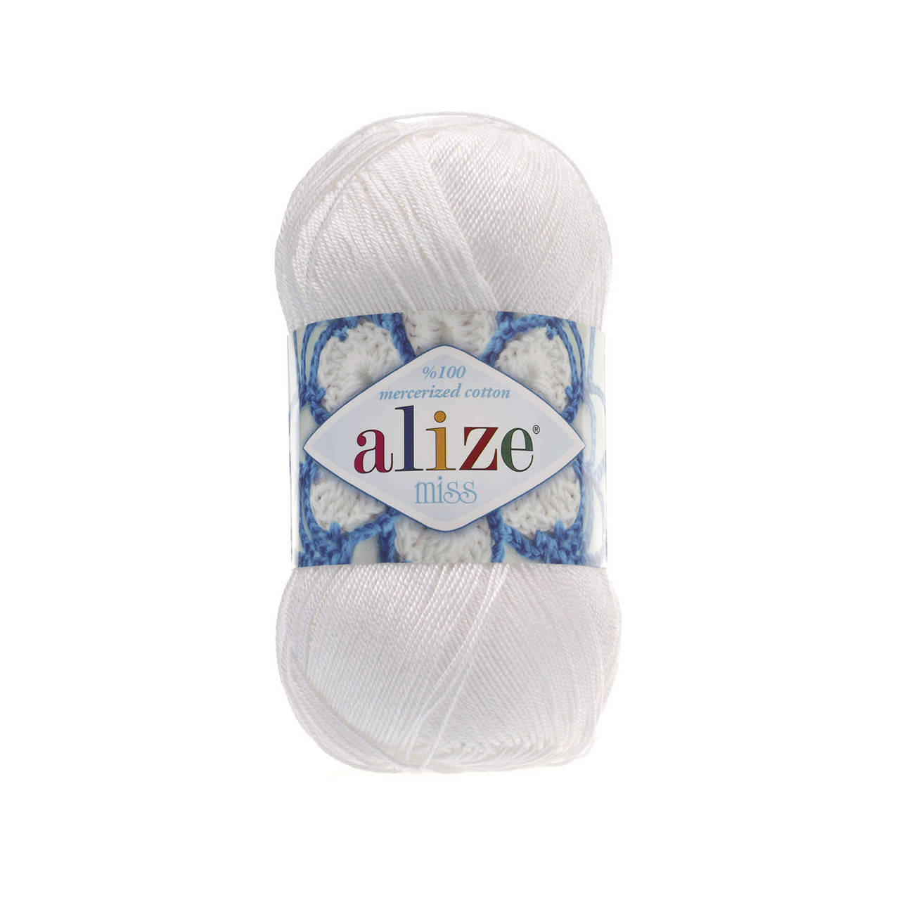 

Alize Miss (Ализе Мисс) 100% мерсеризованный хлопок 55 белый