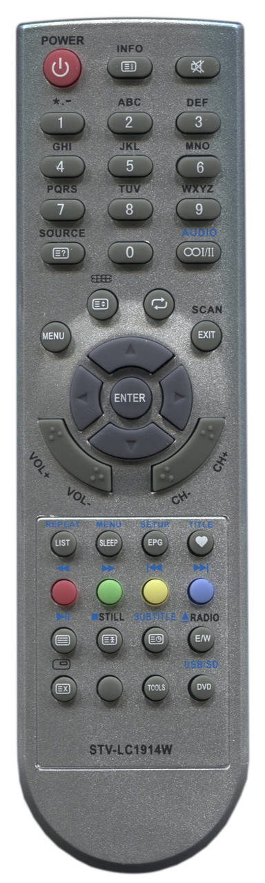 

Пульт для телевизора Supra STV-LC1914W