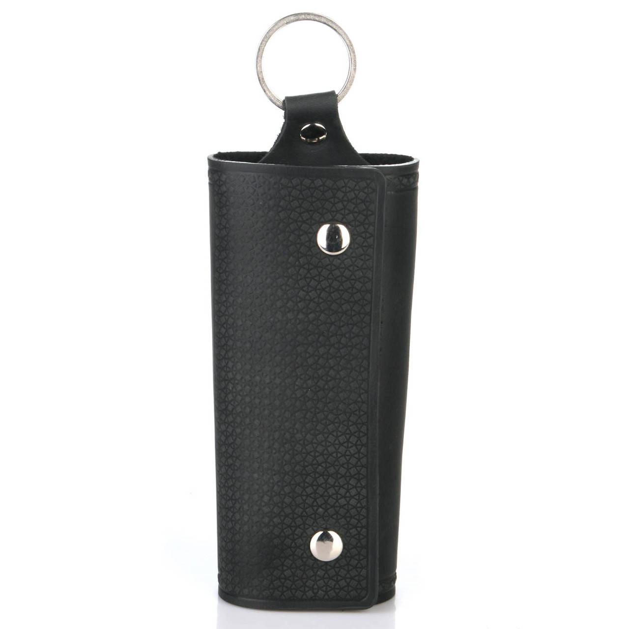 

Кожаная ключница с 6 карабинами PJ черная, Черный