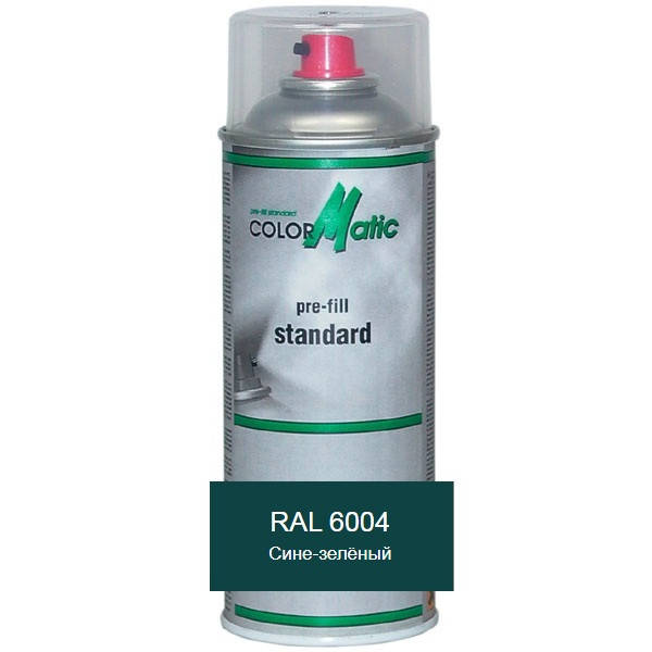 

Аэрозольная акриловая краска RAL 6004 (сине-зеленый) Mobihel (ral6004), Зелёный