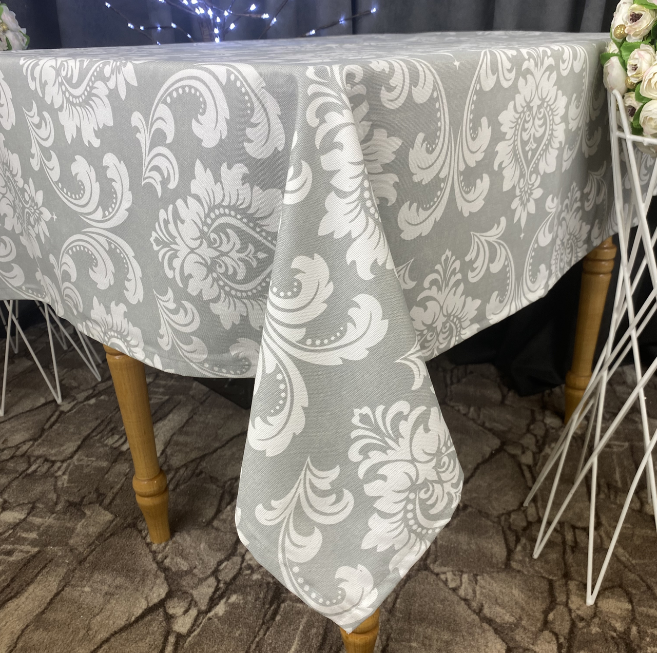 

Скатерть водоотталкивающая, WATER PROFF, высокого качества (Турция)(На любой стол), Белый