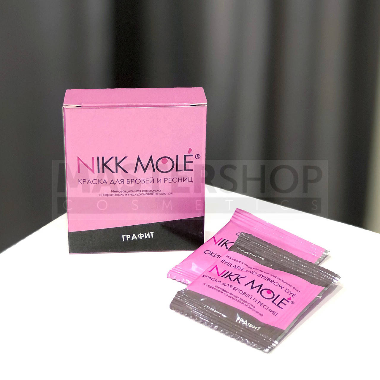 

Краска для бровей в саше Nikk Mole graphite (графит)