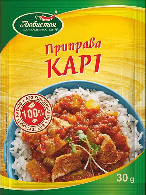 

Приправа Карі "Любисток" 25г (1*5/100)