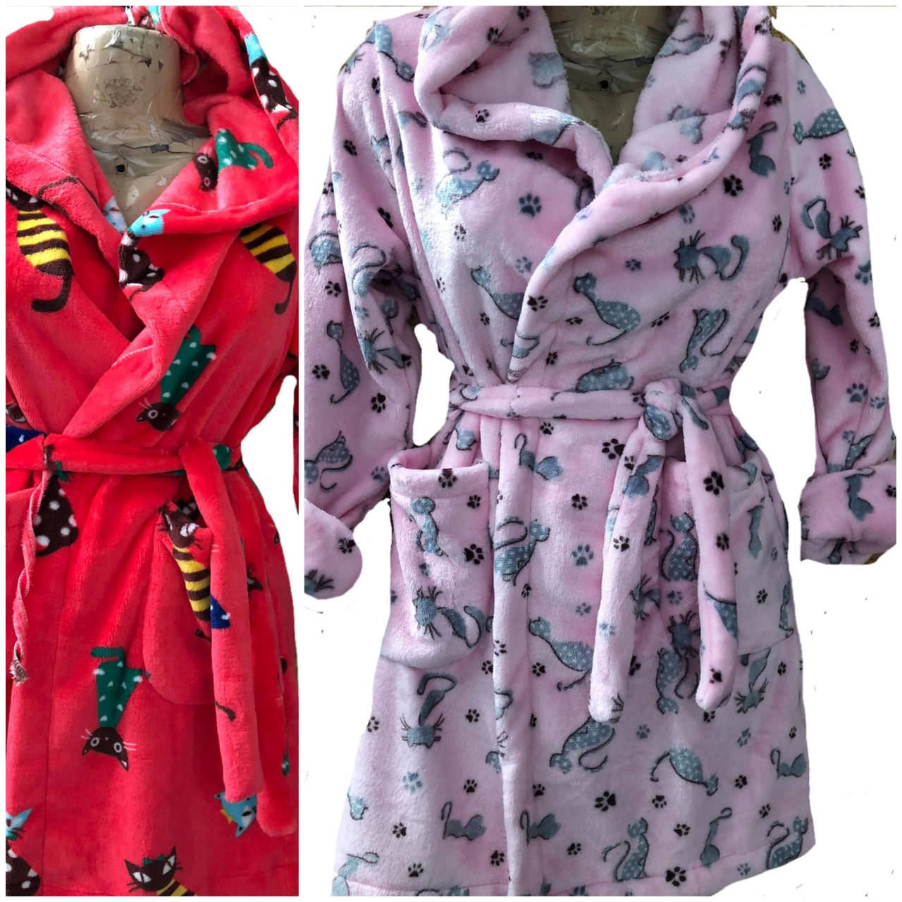 

Махровые халаты для девочек