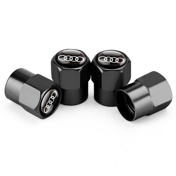 

Колпачки на ниппель для Ауди Alitek Short Black Audi Кольца (4 шт)