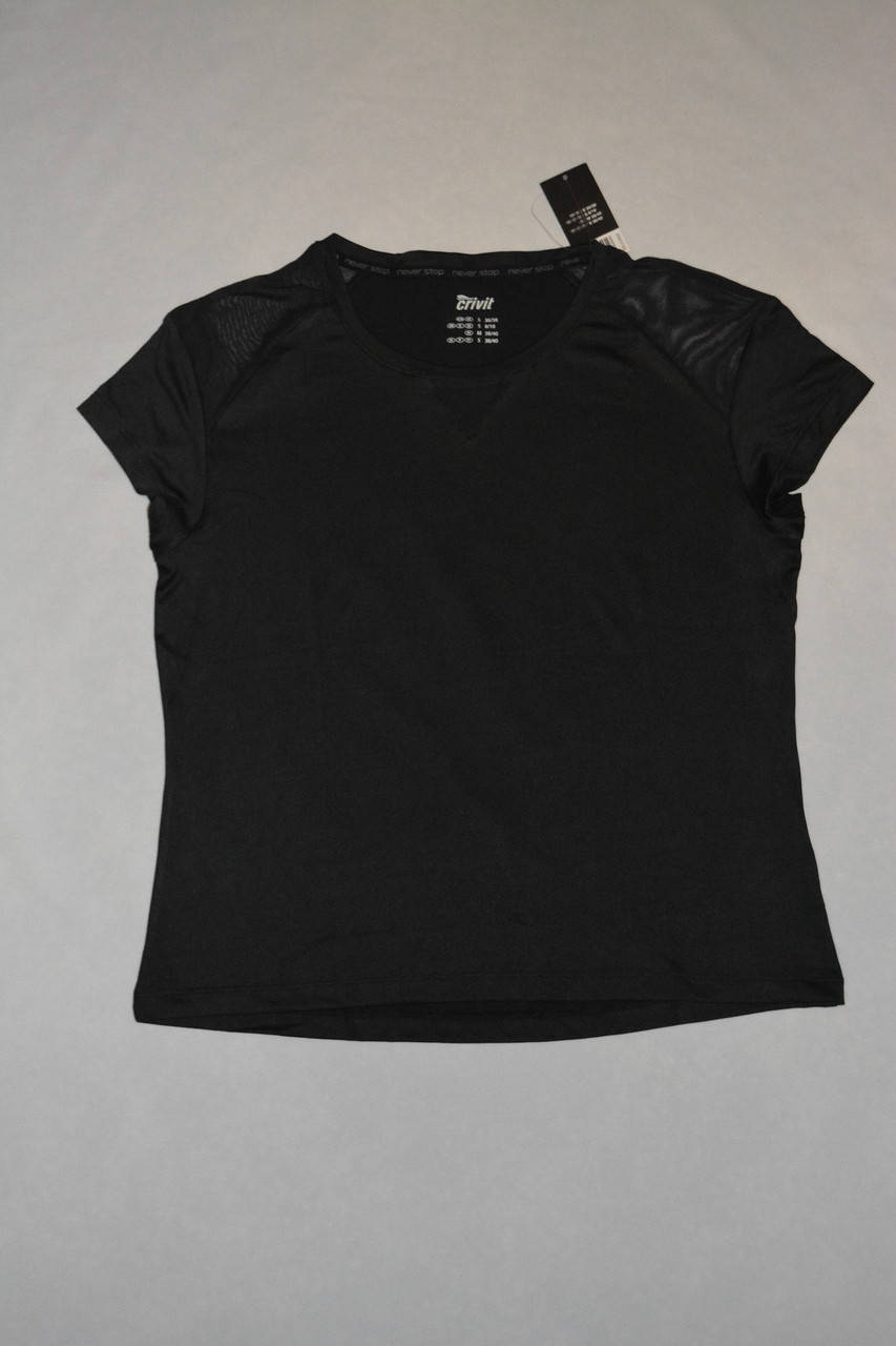 

Футболка женская для спорта Crivit Германия Размер S, Черный