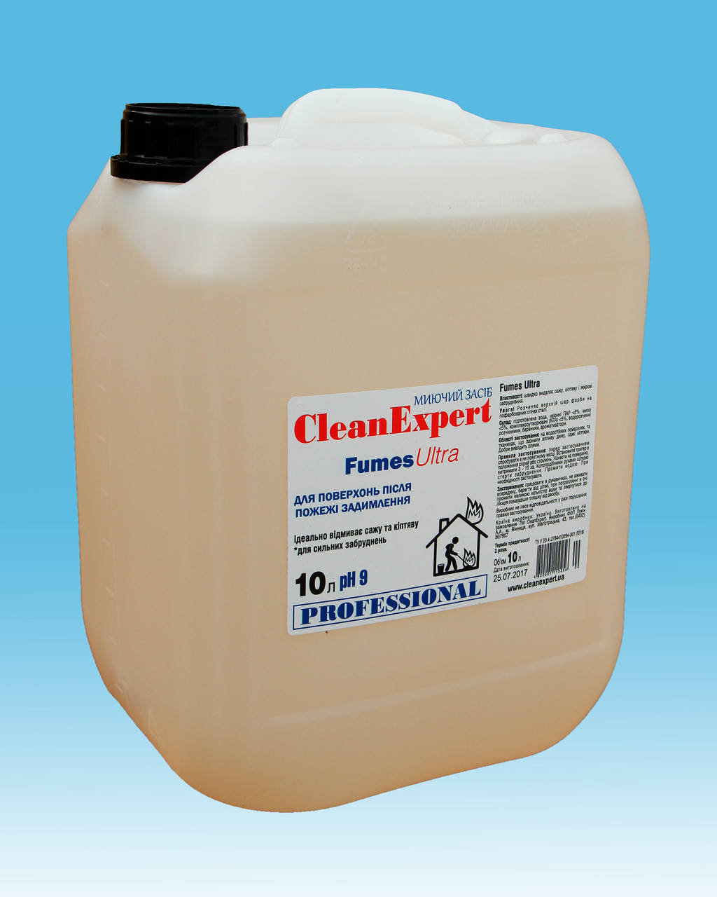 

Моющее средство для уборки после пожара, задымления Fumes Ultra, 10 л